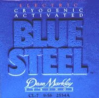 DEAN MARKLEY 2554A Blue Steel - струны для 7-стр. электрогитары (8% никел. покрытие,заморозка)  9-56