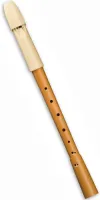 Alto recorder Mollenhauer Prima 1293 - Двухчастная блокфлейта-альт с пластиковой головкой и деревянным корпусом с немецкой аппликатурой и двойными отверстиями. Цвет слоновая кость