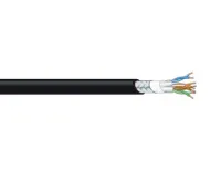 Canare RJC5ES-4P-BS гибкий кабель Cat5e S/UTP,Ø6.7мм,23AWG, бухта 200м, черный