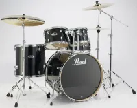 Drum and hardware set Pearl Export EXL725P/C248 - Ударная установка в составе: большой барабан 22x18, малый барабан 14x5.5, томы 12x8 и 13x9, напольный том 16x16 без подвесов и стоек. Цвет #248 черный дымчатый