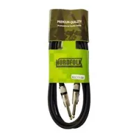 Nordfolk ngc111/3m  кабель 6.35 mm jack mono <=> 6.35 mm jack mono, металл разъем, ? 6 мм, 3 метра