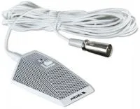 Proel PA MIC62W низкопрофильный конденсаторный микрофон, полусферическая направленность, 60 Гц-16 кГц, макс.SPL 105 дБ, питание 9-48 В, цвет белый, 250 г