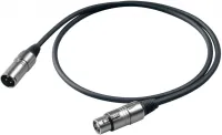 PROEL BULK250LU6 - микрофонный кабель, XLR (папа) <-> XLR (мама), длина - 6м
