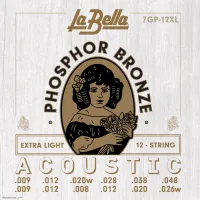 LA BELLA 7GP-12XL - Струны для 12 струнной акустической гитары