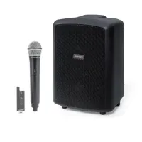 EXPEDITION EXPLOR W/WRLS HH Активная 3-пол. ак.сист., 200Вт, 8+3,5+2x1”, Аккум. до 12ч, Входы: 2хXLR/Jack мик/инст/лин, 3,5мм AUX, Bluetooth, в комплекте радиосистема XPD с ручным микрофоном, Samson