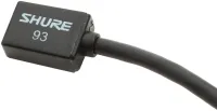 SHURE WL93-6 Петличный конденсаторный микрофон всенаправленный, плоский, 50-20000 Гц, Max.SPL 120,5 дБ, кабель 1,9 м, разъем TA4F/TQG, черный