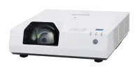 Лазерный проектор Panasonic [PT-TMZ400] 3LCD 4000 Lm, WUXGA (1920x1200), 3000000:1; Короткофокусный TR 0,43:1; HDMI x2; VGA IN D-Sub 15pin x2; Audio IN x2/OUT x1; USB(A) Viewer/Power 5V 2A /Wi-Fi option; RS232; RJ45; mono 10W; 35/24dB;4,9 кг.