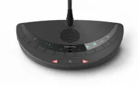 Televic Confidea T-CV - Настольный проводной микрофонный пульт председателя с двумя OLED экранами, 3 кнопками для голосования и считывателем RFID карт, кнопками приоритета и следующий в очереди. Поставляется без микрофона