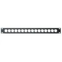 QUIK LOK RS294 рэковая панель (высота 1U) с 16 отверстиями под XLR разъемы