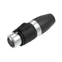 Seetronic SCWF5 Разъем Сannon кабельный 1шт., мама 5-ти контактный, покрытие контактов: золото. цвет: хром,