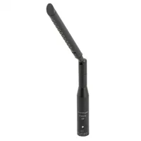 ClockAudio C 801E-RF - Узкий гиперкардиоидный конденсаторный микрофон на стойке с шарнирным соединением, 3-штырьковый XLR-разъем "папа". RF-защита. Длина 262 мм. Цвет черный