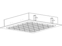 Brightline LST6X2-CA-DW-35- Потолочный светодиодный светильник c направленным освещением диагонально корпусу, с цветовой температурой 3500 K