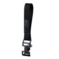 GC-2525BK GLOVE STRAP W/ ALLIGATOR CLIP & BLACK LABEL, клипса для перчаток Д25 х Ш2.5 см, KUPO -