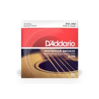 D`addario ej-39  струны для двенадцатиструнной гитары, фосфор/ бронза, medium 12-52*
