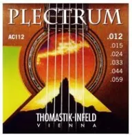 Thomastik ac112  plectrum струны для акустической гитары, 12-59, сталь/ бронза плоская обм