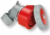 PCE Розетка угловая 32A/400V/6P+E/IP67, никелированные контакты 82272-6v