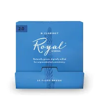 RCB0120-B25 Rico Royal Трости для кларнета Вb, размер 2.0, 25шт в индивидуальной упаковке, Rico