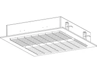 Brightline LST6X2-BI-DW-35- Потолочный светодиодный светильник двунаправленного освещения с цветовой температурой 3500 K