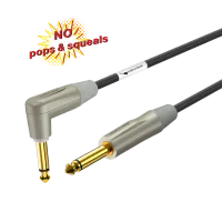 ROXTONE PGJJ170-SG/10 Кабель инструментальный, 2x0,38mm2, D:7.4mm (GC200), разъемы 6,3 mono Jack угловой +6,3 mono Jack (RJ2RX-SG-PURE+RJ2X-SG), 10м