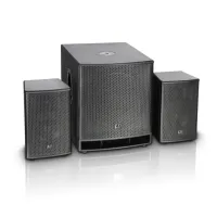 Adam hall dave 15 g3 setup - компактный активный комплект pa-системы 15" + 2х8" с чехлами