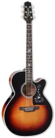TAKAMINE TT SERIES EF450C-TT BSB электроакустическая гитара типа NEX CUTAWAY с кейсом, цвет - коричневый санбёрст, верхняя дека