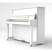Ritmuller qu1-rs120 (a112)  акустическое пианино сайлент, высота 120 см, цвет белый полированный