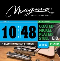 Magma Strings GE150ED - Струны для электрогитары с покрытием 10-48, Серия: Coated Nickel Plated Steel, Калибр: 10-13-17-28-38-48, Обмотка: круглая, ни