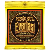 Ernie Ball 2556 струны для акуст.гитары Everlast Coated 80/20 Bronze Medium Light (12-16-24w-32-44-54) бронза с нанонапылением