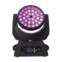 IW360- Zoom
    Прожектор IW360- Zoom
Вращающаяся голова, 36 светодиодов 4-in-1 по 10 Вт(RGBW). Zoom 8° - 60°. Раn 540° Tilt 270°. Электронный диммер 0-100%. Строб 0-18 вспышек в секунду. Управление: DMX512 – 13/15 каналов, звуковая активация, автоматичес