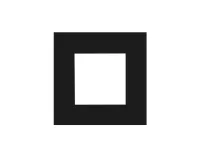 Audac CF45S/B- Рамка для одного модуля 45x45 мм (острые углы)