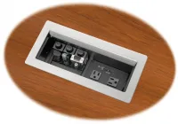 Extron Cable Cubby 1202 - Архитектурный лючок Cable Cubby 1202 Series/2 для подключения аудио, видео и питания переменного тока, цвет чёрный, без блока питания AC