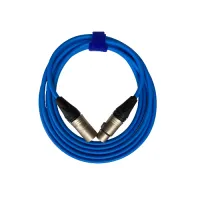 XLR3F-XLR3M (blue) 5 метров балансный микрофонный кабель (синий) GS-PRO