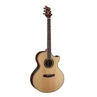 NDX-Baritone-NS NDX Series Электро-акустическая баритон гитара, с вырезом, Cort