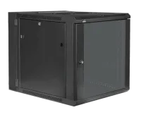 Caymon HPR512/B Шкаф телекоммуникационный настенный откидной 19''. Материал сталь. Передняя дверца из закалённого стекла.  Поставляется в полностью собранном виде.  Монтажная высота 12U. Габаритные размеры, мм (Ш x В x Г): 600x638x550. Масса 28,6 кг. Цвет