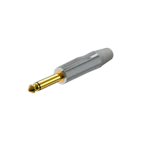 ROXTONE PJ2X-GG Разъем  jack 1/4" моно. Размер 94*15Макс. диаметр кабеля: до 7,5мм, золотистый