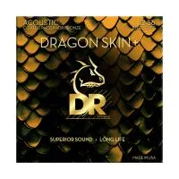 DR DAP-12/56 - струны для акустической гитары, Калибр: 12-56, Серия: DRAGON SKIN+™, Обмотка: фосфористая бронза, Покрытие: микротонкое
