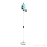 Gravity ms 23 dis 01 b - микрофонная стойка ms 23 с универсальным держателем для дезинфицирующих средств, цвет белый, высота 1000-1600 мм