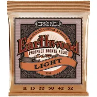 P02148 EARTHWOOD Комплект струн для акустической гитары, фосфорная бронза, 11-52, Ernie Ball