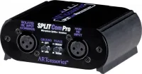 ART SplitComPro - Двухканальный микрофонный Splitter/Combiner, для разделения или объединения сбалансированных сигналов микрофонов с низким импедансом,  диапазон частот 20-150000 Гц, THD<0,0007%