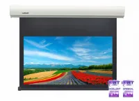[LCC-100118] Экран с электроприводом Lumien [Cinema Control] 236x398 см (раб.область 220х390 см) Matte White черн. кайма по периметру, белый корпус, 16:9