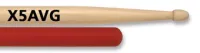 VIC FIRTH X5AVG-барабанные палочки с антискользящим покрытием, тип Extreme 5A с деревянным наконечником, материал - гикоридлина 16 1/2", диаметр 0,565", серия American Classic