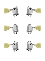 SD510-HAPM-SL-N-L3+R3 Колки для гитары 3+3, локовые, никель, Gotoh