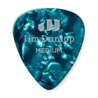 Dunlop 483p11md celluloid turquoise pearloid medium 12pack  медиаторы, средние, 12 шт.