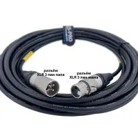 XLR3F-XLR3M (black) 9 метров балансный микрофонный кабель (черный) GS-PRO