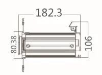 SILVER STAR 19'-36' ZOOM LENS TUBE для ECLIPSE MINI  (код 6813100043) Линзовый тубус для прожектора ECLIPSE MINI, зум 19-36 град. Рамка светофильтра. Чёрный. 182*80*106 mm,