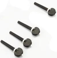 Violin peg Acura Heart VP-MFA712 - Grade Master model Heart ebony peg with bone rim and ball for 4/4 violin, per piece