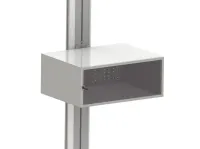 Шкаф-полка digis dsm-pa01 с замком для горизонтального крепления к стойкам digis dsm-pm784, dsm-pm886, dsm-p1784, dsm-p174c, dsm-p174s, нагрузка до 20 кг, серебро