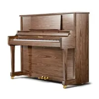 Ritmuller rsh121t(k104)  пианино серии premium, 121 см, орех, полированное, золотая фурнитура