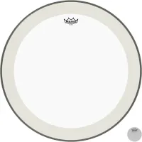 REMO P4-1324-C2 Bass, Powerstroke 4, Clear, With Impact Patch, 24" пластик