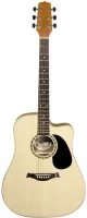 Electrified acoustic guitar Hora SM55 W11304CTWE - Dreadnought acoustic guitar with cutaway and pickup, with spruce tope and laminated mahogany body. Case or bag sold separately.